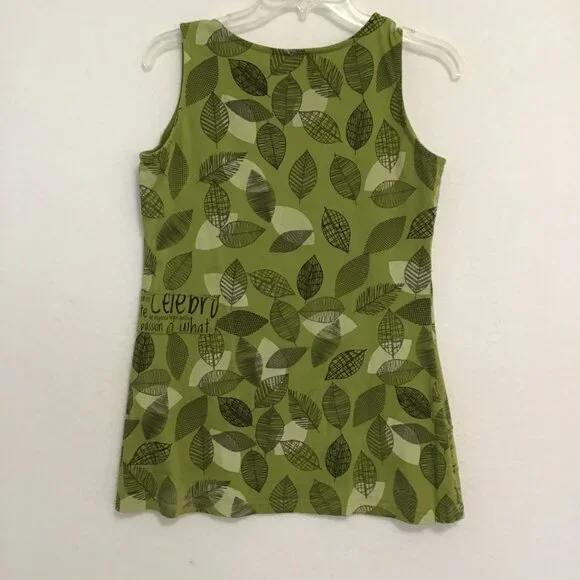 Leopards & Roses Hand-Crafted Tank Top Size S - Picture 7 of 10
